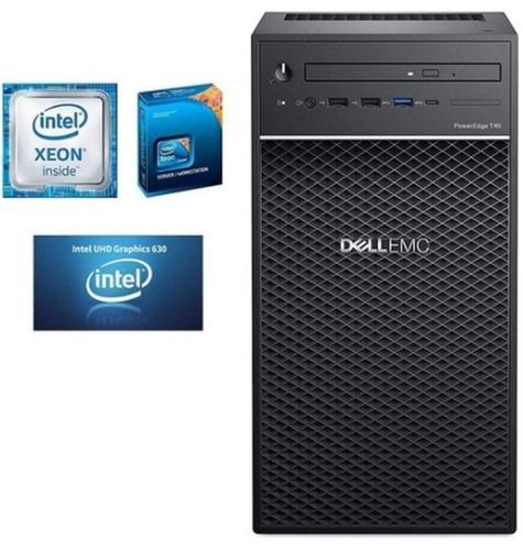 Dell Poweredge T40/e2224g/8gb/1tb/डीवीडी Rw/raid 5 समर्थन/3 साल की वारंटी