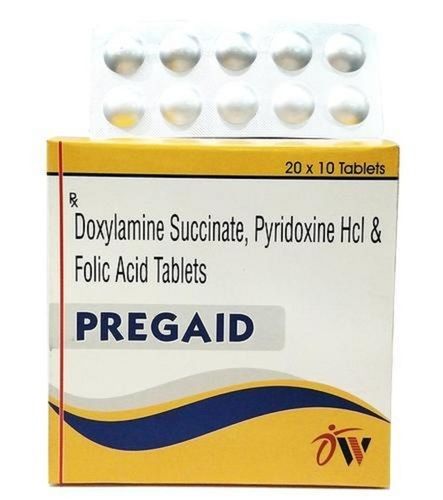 Doxylamine Succinate Pyridoxine And Folic Acid Vomit Control Tablets General Medicines