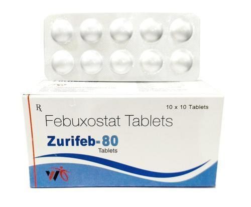  Febuxostat 80 Mg हाई यूरिक एसिड ओरल टैबलेट Ip सामान्य दवाएं