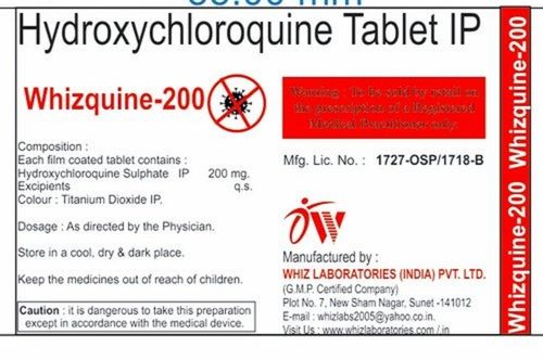 Hydroxychloroquine 200 MG Antimalarial Tablets