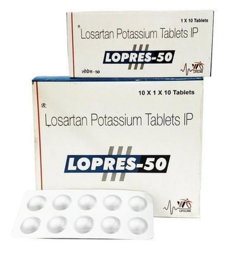 Losartan Potassium 50 MG Hypertension Tablets
