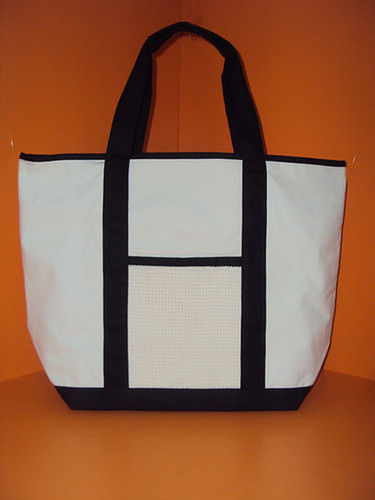 Mulicolor Recycled Cotton Tote Bag With Dual Handles