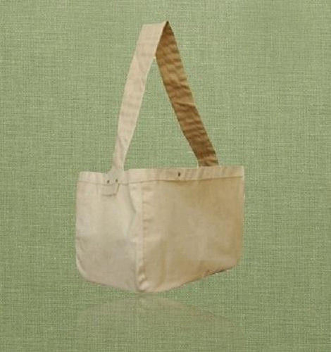 Recycled Organic Cotton Messenger Shopping Bag