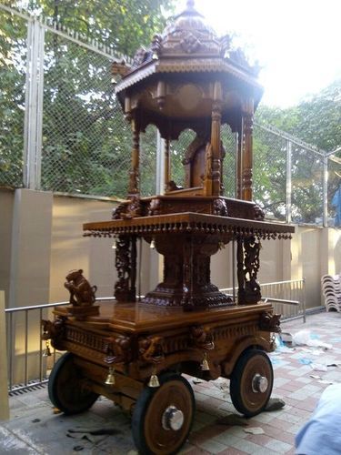 Teak Wood Temple Chariots