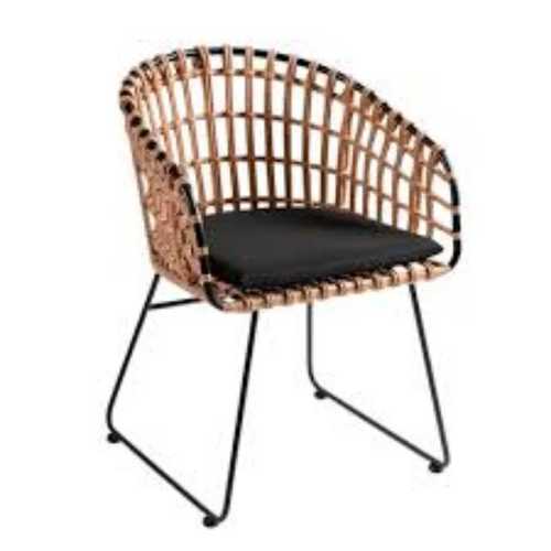 Black Termite Proof Outdoor Chair 