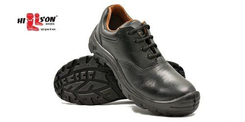 Black Hillson Lace Up Safety Shoes (Mf-01)