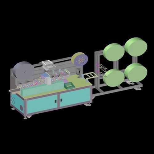 Industrial Automatic 3 Ply Disposable Surgical Mask Making Machine Power: 5000 Watt (W)