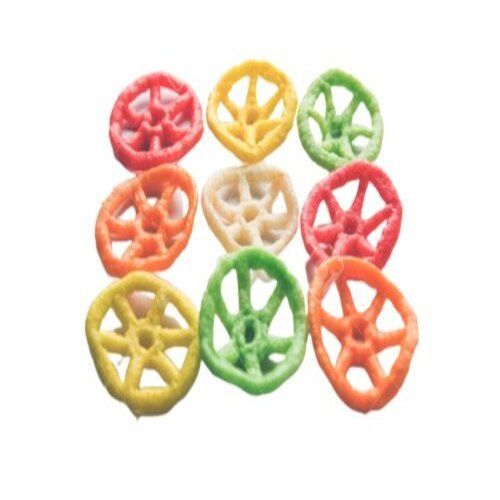 No Preservative Added Pure Plain Type Wheel Shaped Vegetarian Potato Multicolor Rings Papad