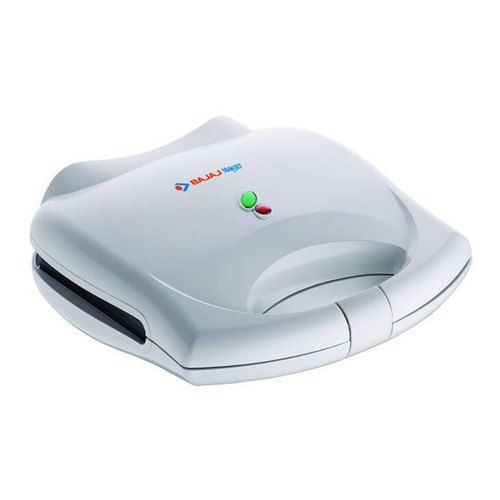 Bajaj Majesty New Swx 3 Sandwich Toaster, Buckle Clip On Handle, White Color Application: Home