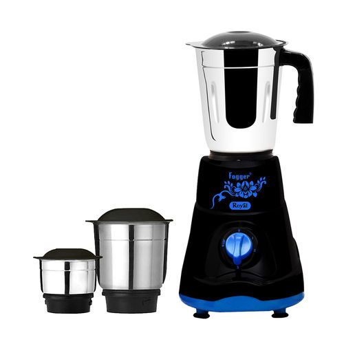 Fogger Royal 500W Mixer Grinder with 3 Stainless Steel Jars (Black)