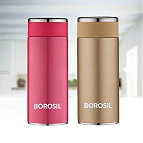 Gold Travelsmart Flask Bottle, Leak Proof, Round Shape, Good Quality