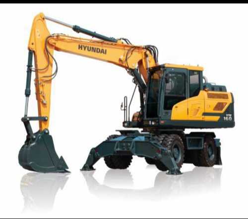 Yellow Hydraulic Power Construction Excavator