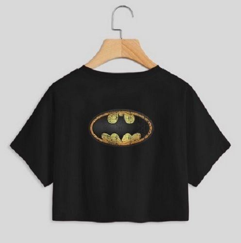 Black Ladies Batwoman Crop Top