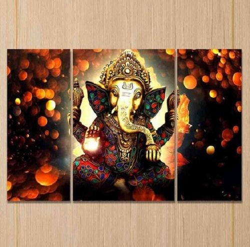 Lord Ganesha Art Print Design Wall Painting