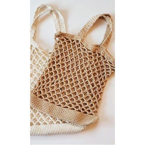 Tear Resistance Crochet Macrame Handbag