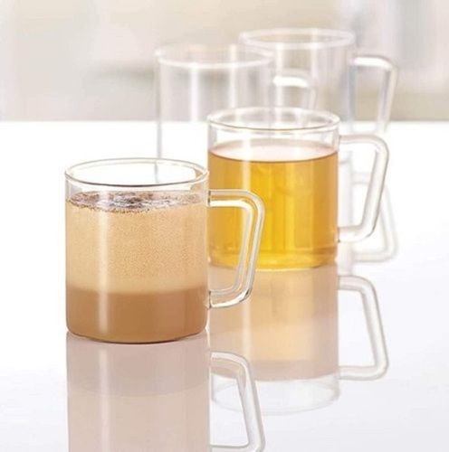 Vision Classic Glass Mugs, 100% Flame Proof, Top Quality, 305ml Capacity