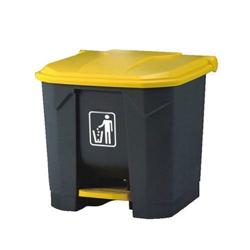 Yellow & Black Pedal Dustbin