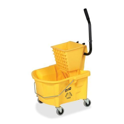 Yellow Plastic Mop Buckets Application: Housekeeping