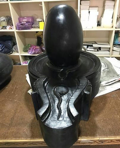 Washable Black Stone Shivling For Worship