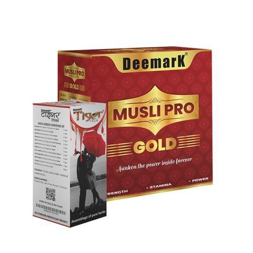 Deemark Musli Pro Gold Capsules(30+30)  with Tiger Tilla Free