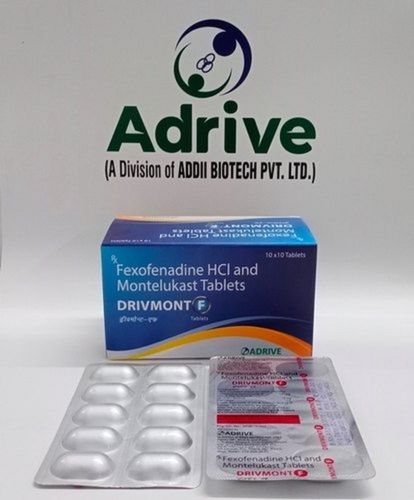 Fexofenadine Hydrochloride And Montelukast Anti Allergic Tablets