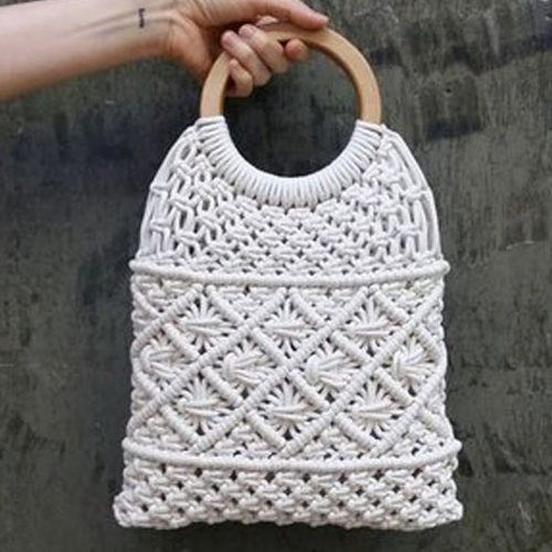 Macramé Hand Bag WomenGirls Off White  directcreatecom