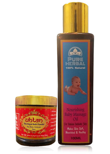 Pure Herbal Kids Massage And Bath Need (100gm+100gm)