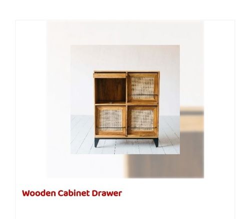 Durable Shiny Look Wooden Cabinet Drawer