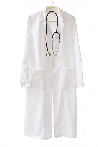 White Cotton Full Sleeves Doctor Coat