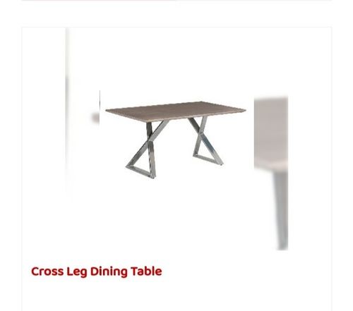 Wooden Cross Leg Dining Table
