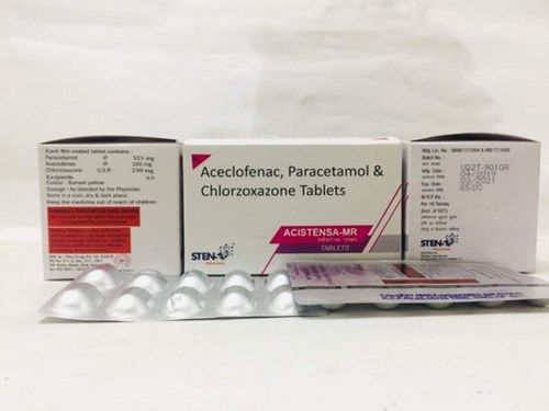 Aceclofenac Paracetamol And Chlorzoxazone Painkiller Tablets