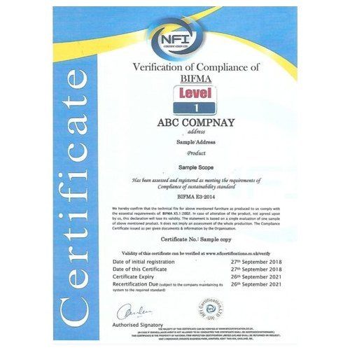 BIFMA Certification Services By Ideal Quality Certifications