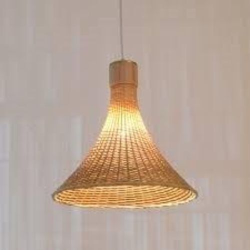 Brown Hanging Bamboo Lamp