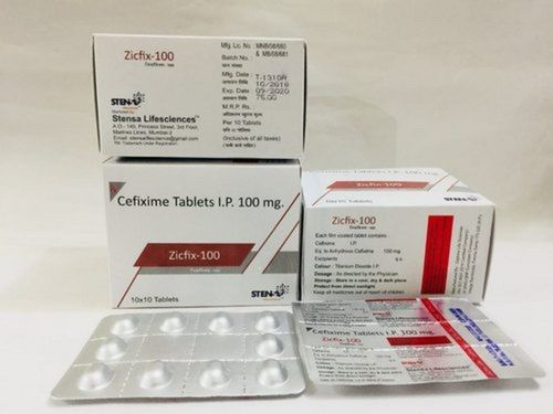 Cefixime 100 MG Antibiotic Tablets IP