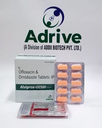 Ofloxacin And Ornidazole 500 Mg Antibiotic Tablets