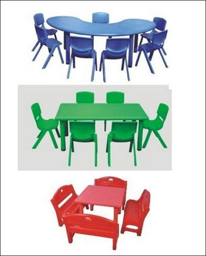 Brown Play School Plastic Furniture