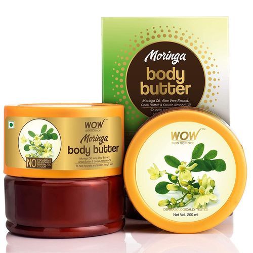 WOW Skin Science Moringa Body Butter for Hydrating &amp; Softening Rough Skin