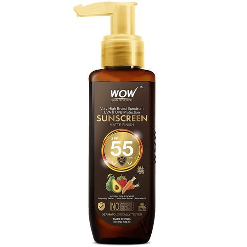  WOW स्किन साइंस सनस्क्रीन मैट फ़िनिश - Spf 55 Pa+++