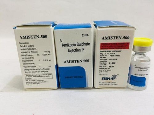 Amikacin Sulphate 500 MG Antibiotic Injection