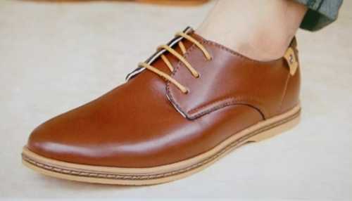 Brown Casual Wear Leather Shoes