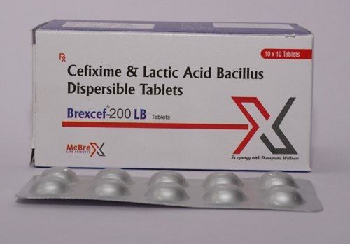 Cefixime And Lactic Acid Bacillus Dispersible Antibiotic Tablets