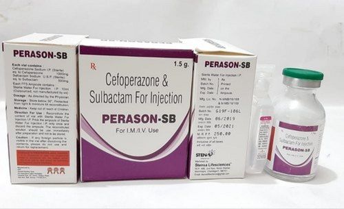 Cefoperazone And Sulbactam 1.5 Gm Antibiotic Injection Expiration Date: Printed On Pack Years