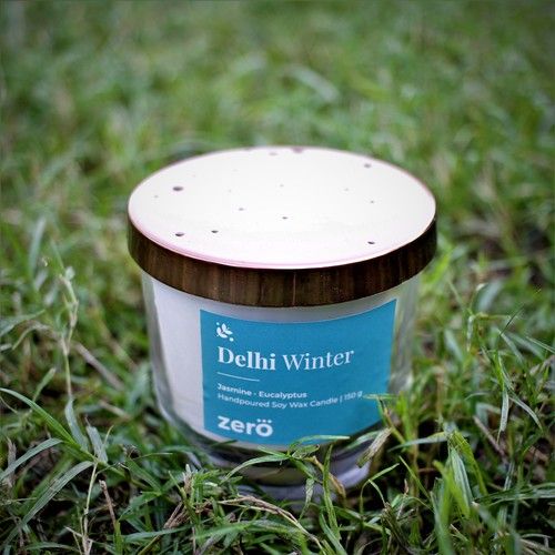 Delhi Winters Jasmine Eucalyptus Scented Soy Wax Candle