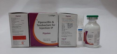 Piperacillin और Tazobactam 1.125 Gm एंटीबायोटिक इंजेक्शन की समाप्ति तिथि: पैक के वर्षों में मुद्रित 