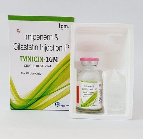 Imipenem And Cilastatin 1 Gm Antibiotic Injection Expiration Date: Printed On Pack Years