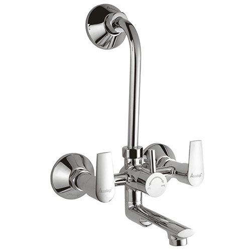 Bath Hardware Sets Chrome Plated 2 In 1 Brass Wall Mixer Tap