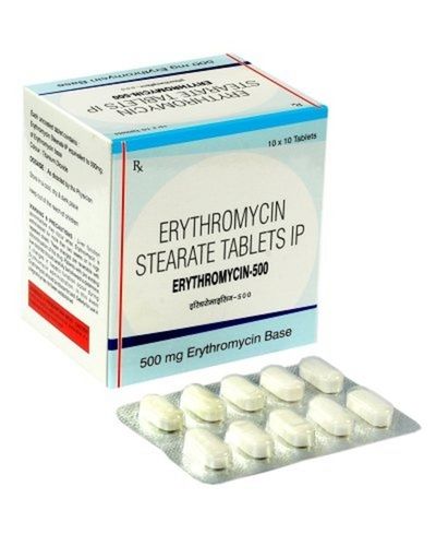 Erythromycin Stearate 500 Mg Antibiotic Tablets Expiration Date: Printed On Pack Years