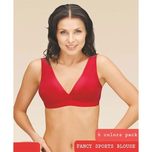 Red Fancy Lycra Cotton Plain Sports Bra For Ladies, Ideal For Party Usage,  Elegant Look, Party Wear, Size : 28 - 40 at Best Price in Delhi