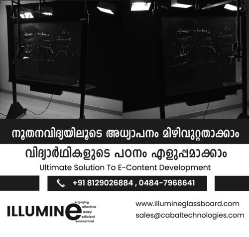 Illumine Lightboard For Recording Video Lecture By Cabal Technologies