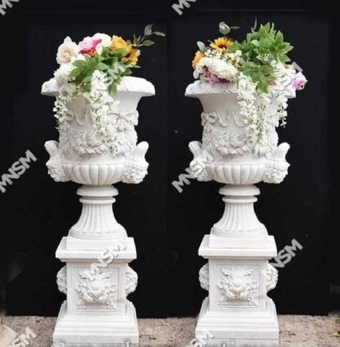 Light Weight Attractive Design Marble Planter